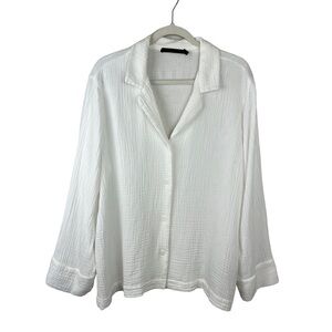 Jenni Kayne Playa Gauzy Cotton Pajama Top